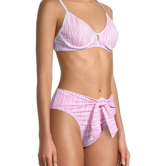 BCBGENERATION - Zebra-Print Tie Bikini Bottom (size Medium) - Picture 3 of 5